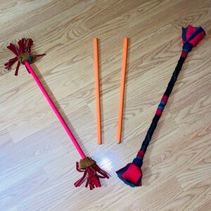 90s LunaStix Plus Devil Flower Juggling Sticks